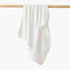 Giggles Receiving Blanket with Floral Embroidery - White / 0-6 mths