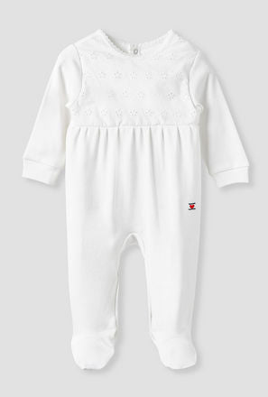 Juniors Textured Sleepsuit with Long Sleeves