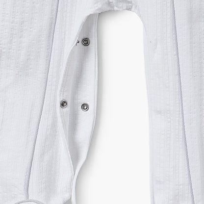 Giggles Cotton Peter Pan Collar Long Sleeves Sleepsuit with Embroidered Detail