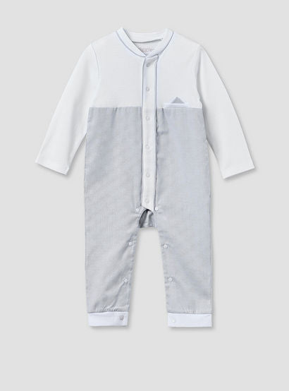 Giggles Cotton Mandarin Collar Long Sleeves Sleepsuit with Snap Button Closure-baby-boys-clothing-nightwear-sleepsuits-image-1