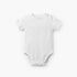 Giggles Round Neck Short Sleeves Bodysuit with Textured Design - White / 12-18 mths