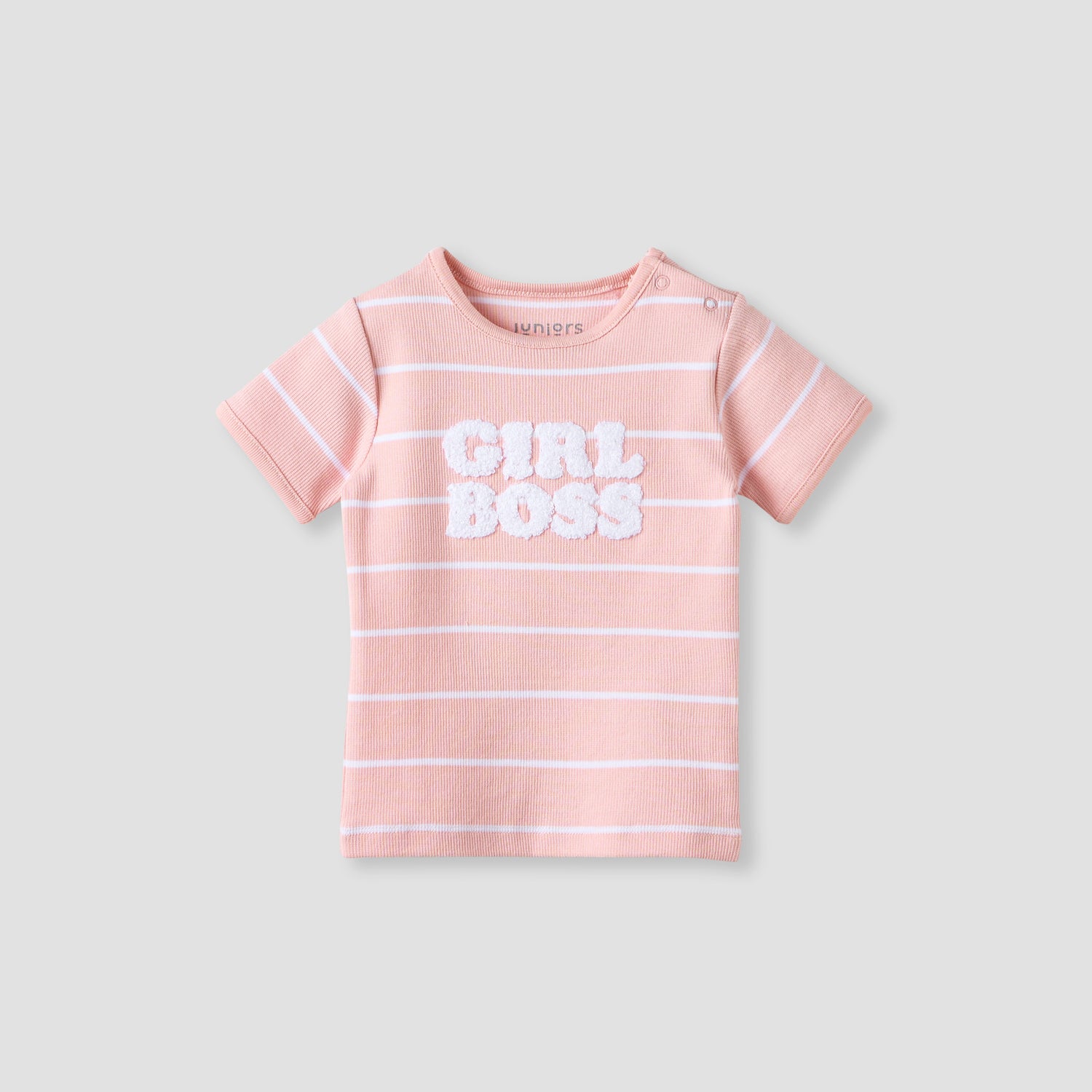Juniors Striped T-shirt and Shorts Set