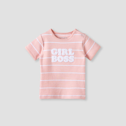 Juniors Striped T-shirt and Shorts Set