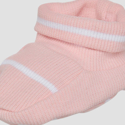 Juniors Girls Booties with Stripes - Cotton