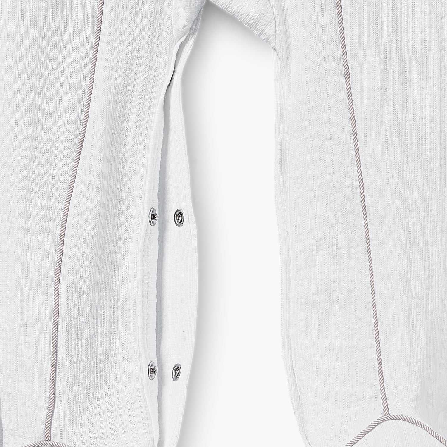 Giggles Cotton Collared Long Sleeves Sleepsuit with Textured Design