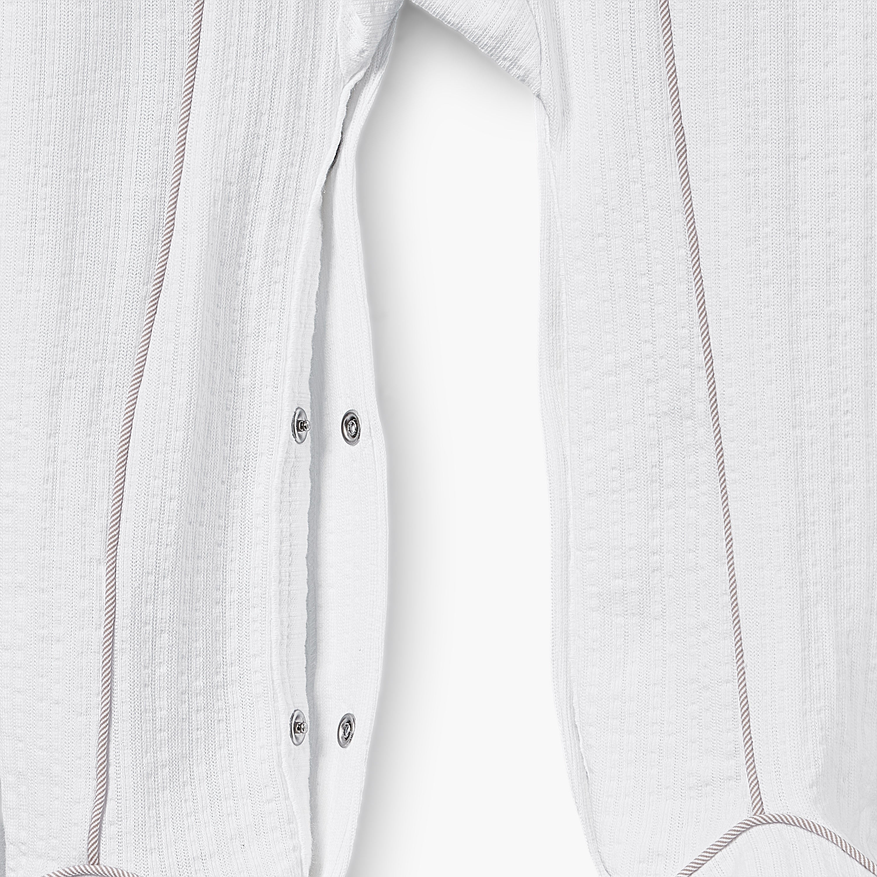 Giggles Cotton Collared Long Sleeves Sleepsuit with Textured Design