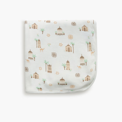 Juniors Printed Receiving Blanket - 70x70 cm