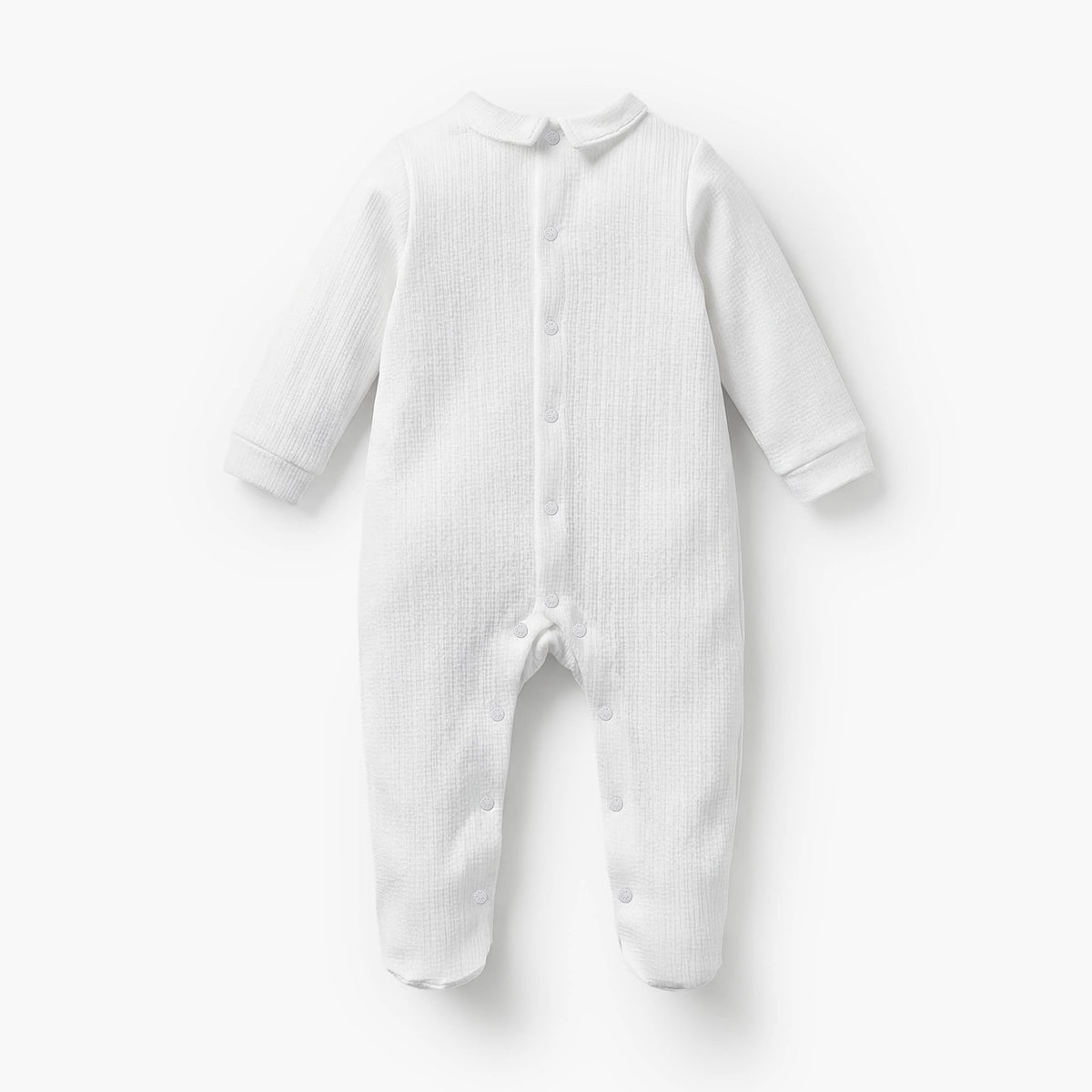 Giggles Cotton Collared Long Sleeves Sleepsuit with Waistcoat