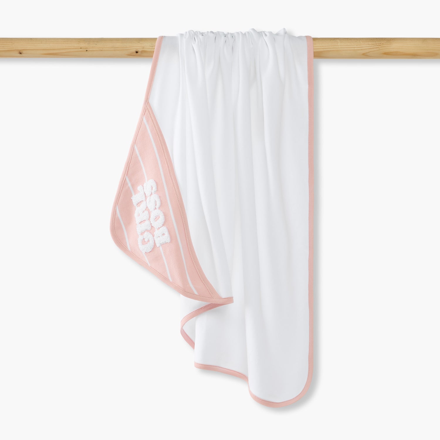 Juniors Receiving Blanket with Hood - Pink / 0-6 mths