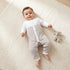 Giggles Cotton Collared Long Sleeves Sleepsuit with Stripes - Multicolour / 12-18 mths