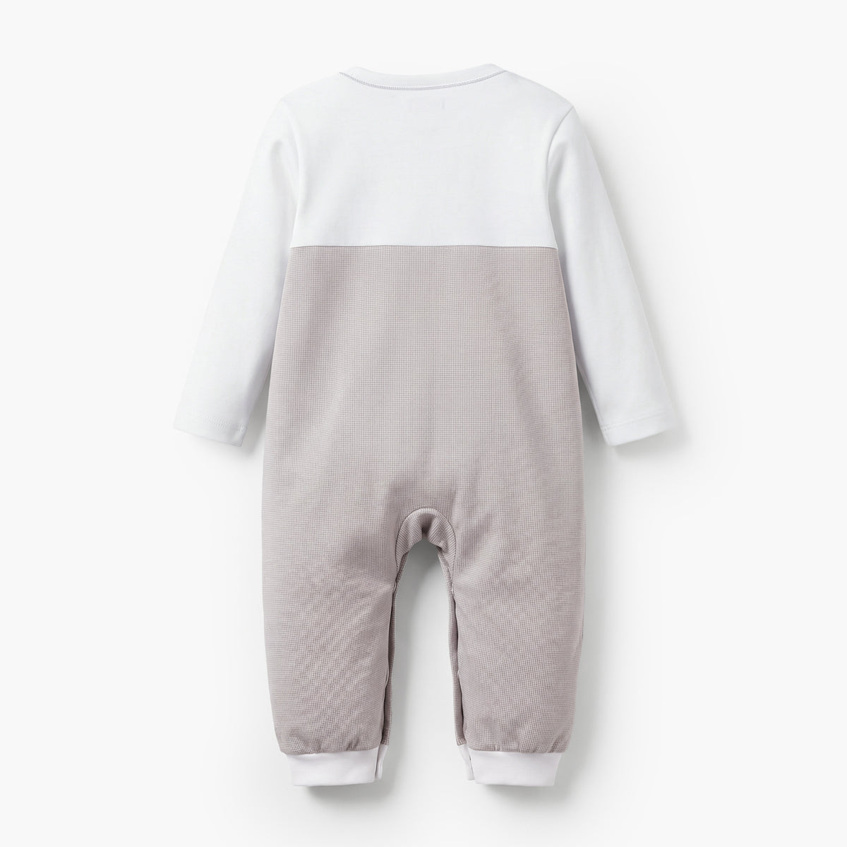 Giggles Cotton Collared Long Sleeves Sleepsuit with Stripes
