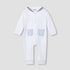 Giggles Ribbed Sailor Collar Sleepsuit with Long Sleeves
