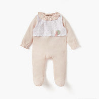 Giggles Panelled Closed Feet Sleepsuit with Long Sleeves-undefined-image-1