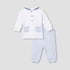 Giggles Striped T-shirt and Pyjama Set - Blue / 12-18 mths