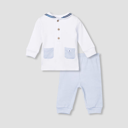 Giggles Striped T-shirt and Pyjama Set