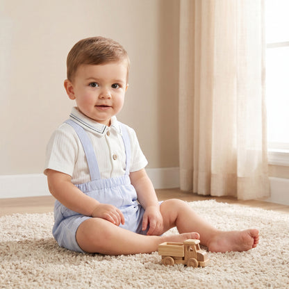Giggles Striped T-shirt and Pyjama Set