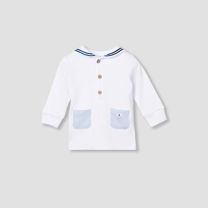 Giggles Striped T-shirt and Pyjama Set