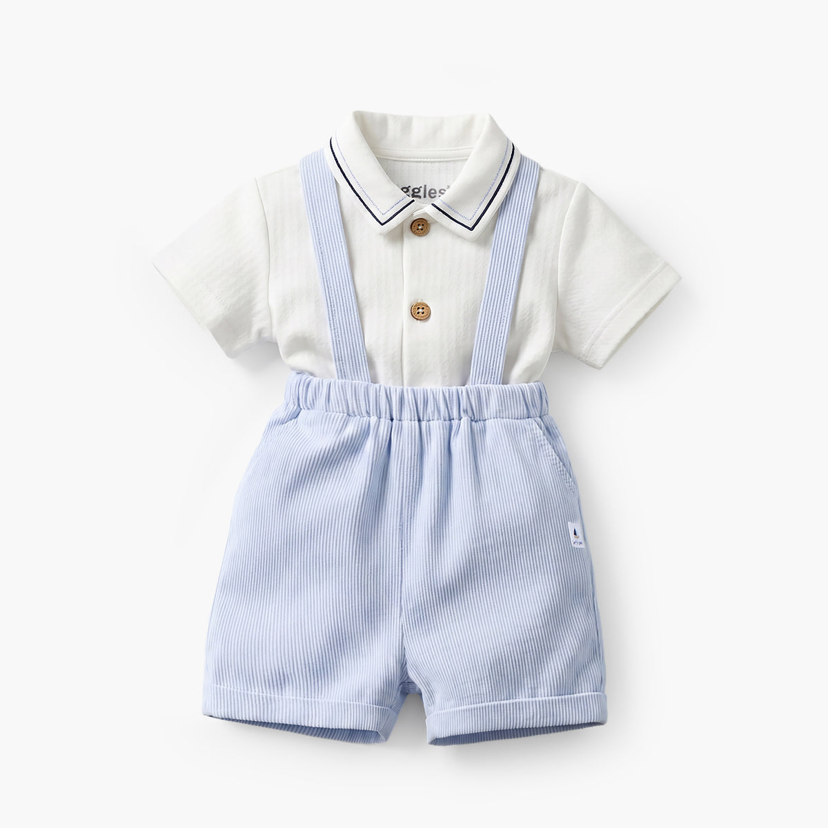 Giggles Striped T-shirt and Pyjama Set