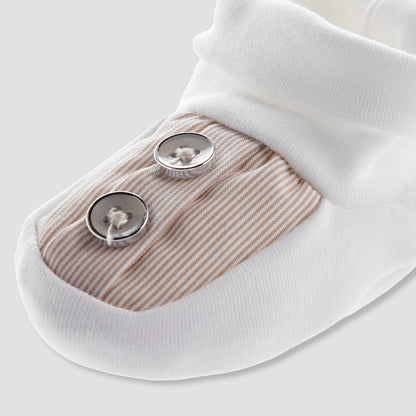 Giggles Booties with Striped Design