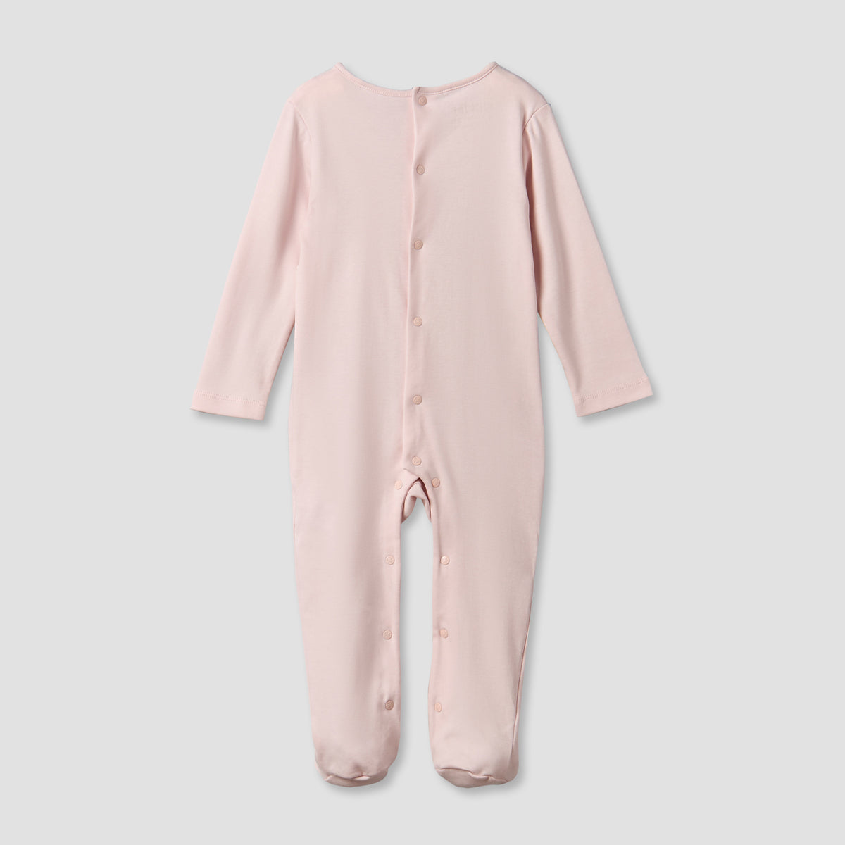 Giggles Cotton Round Neck Long Sleeve Sleepsuit with Snap Button Closure