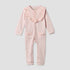 Giggles Cotton Round Neck Long Sleeves Sleepsuit with Embroidered Ruffles