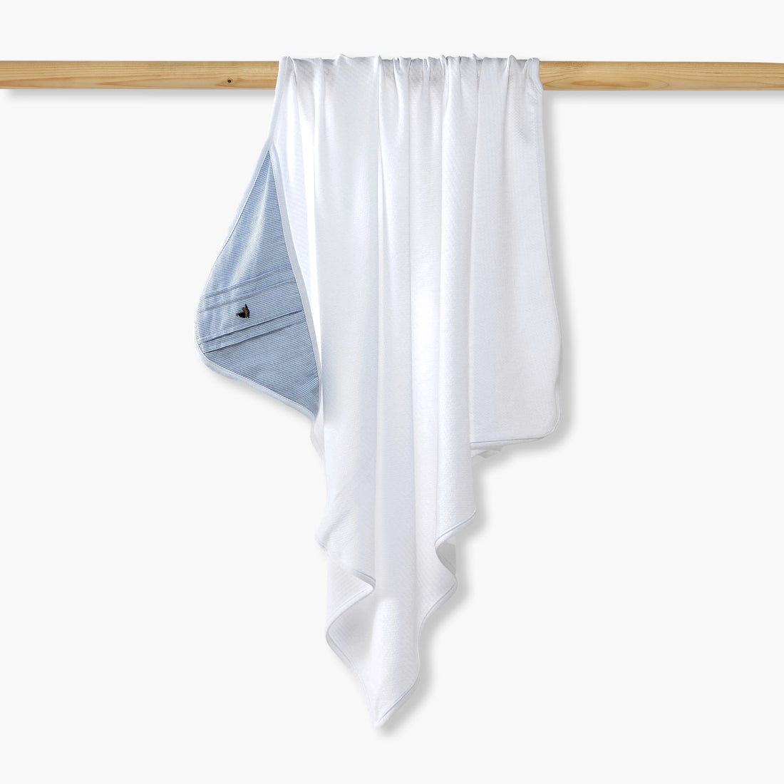 Juniors Solid Receiving Blanket - White / 0-6 mths