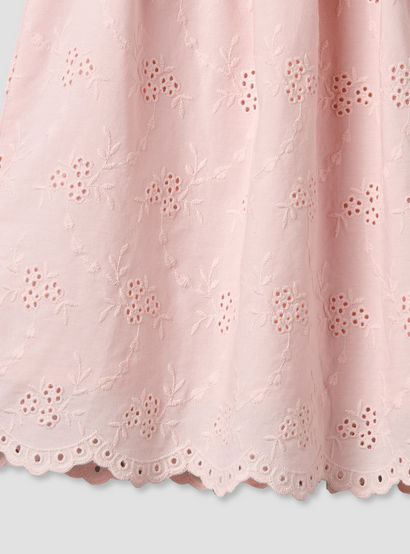 Giggles Square Neck Short Sleeve Dress with Embroidery-baby-girls-clothing-dressesandjumpsuits-image-5