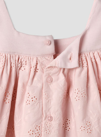 Giggles Square Neck Short Sleeve Dress with Embroidery-baby-girls-clothing-dressesandjumpsuits-image-6