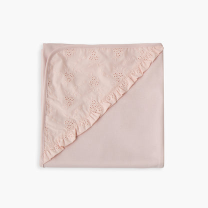 Giggles Receiving Blanket with Embroidery
