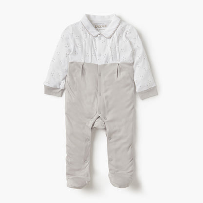 Giggles Star Print Closed Feet Sleepsuit with Long Sleeves - Multicolour / 9-12 mths