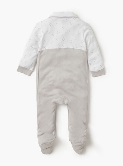 Giggles Star Print Closed Feet Sleepsuit with Long Sleeves-baby-boys-clothing-nightwear-sleepsuits-image-2