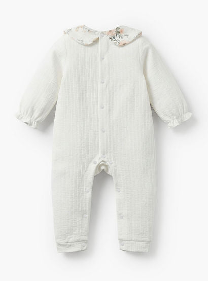 Giggles Cotton Peter Pan Collar Long Sleeves Sleepsuit with Floral Print-baby-girls-clothing-nightwear-sleepsuits-image-2