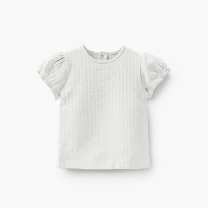 Giggles Round Neck Short Sleeves T-shirt and Dungaree Set with Floral Print