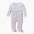 Giggles Heart Print Closed Feet Sleepsuit with Long Sleeves - Multicolour / 9-12 mths