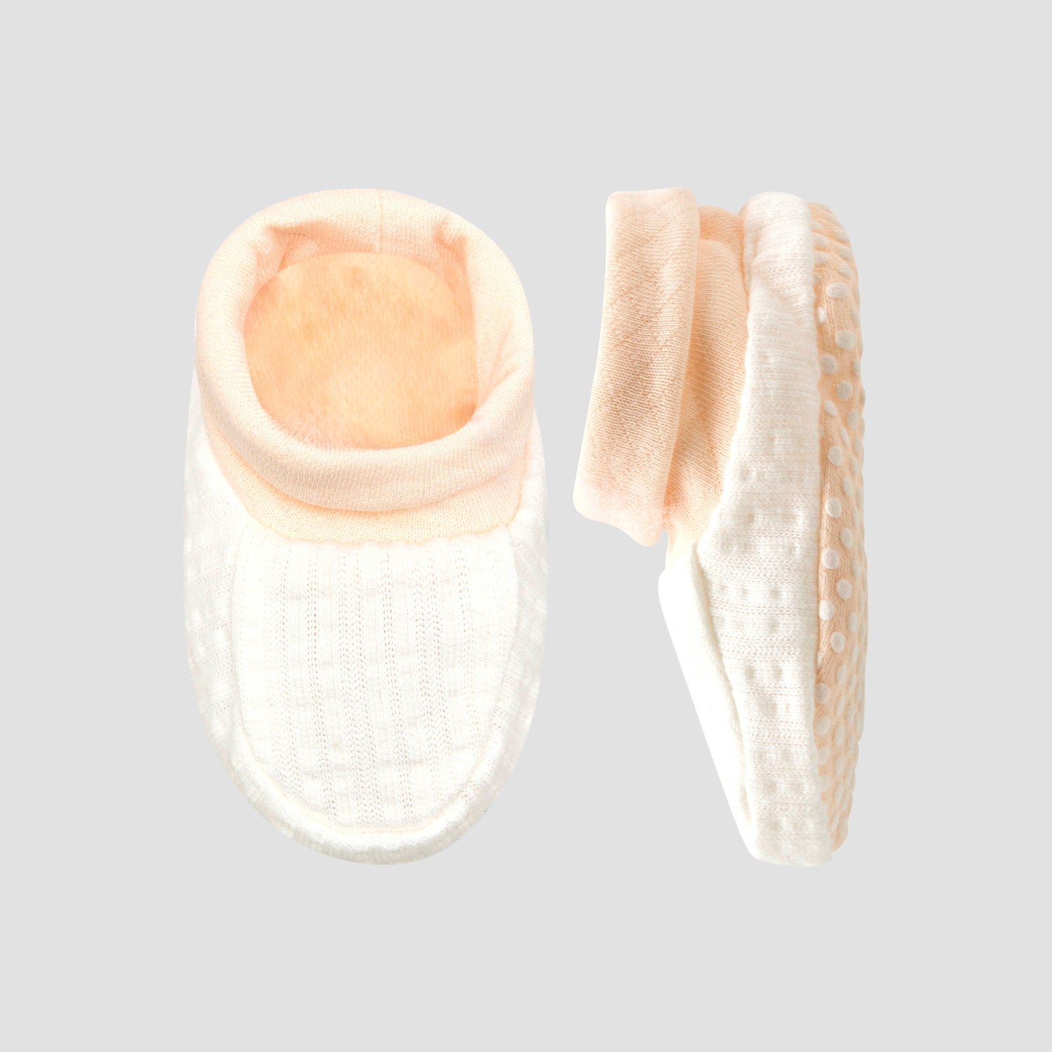Giggles Booties with Cuff, Textured Design