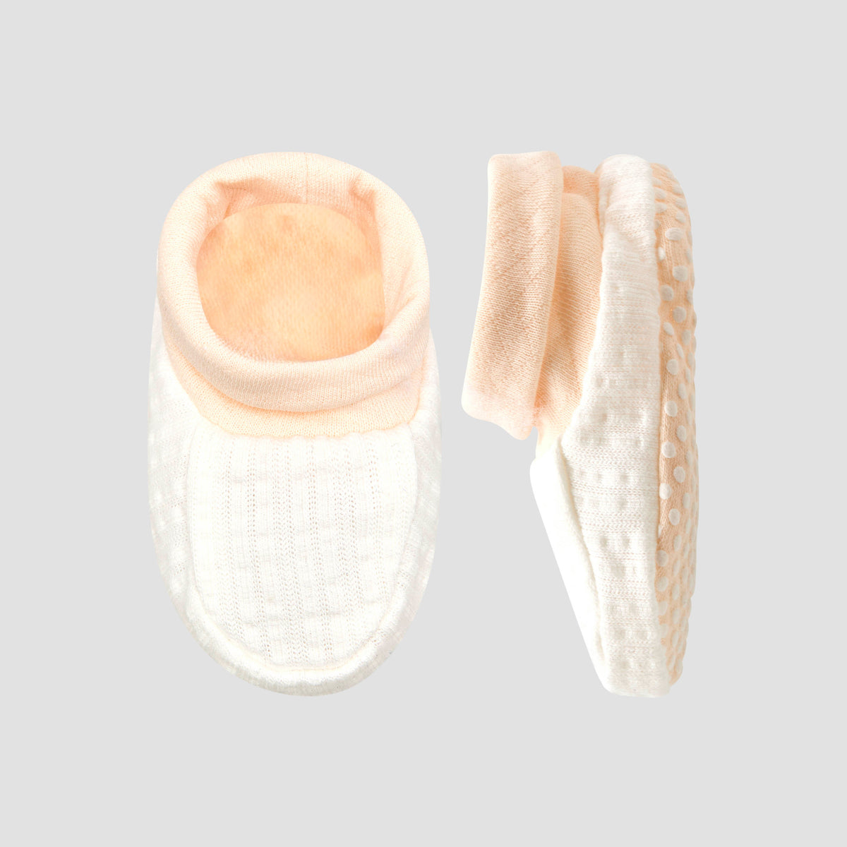 Giggles Booties with Cuff, Textured Design