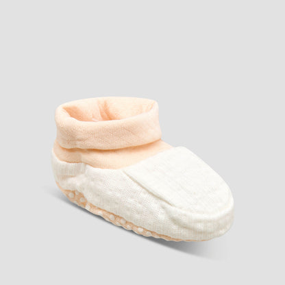 Giggles Booties with Cuff, Textured Design