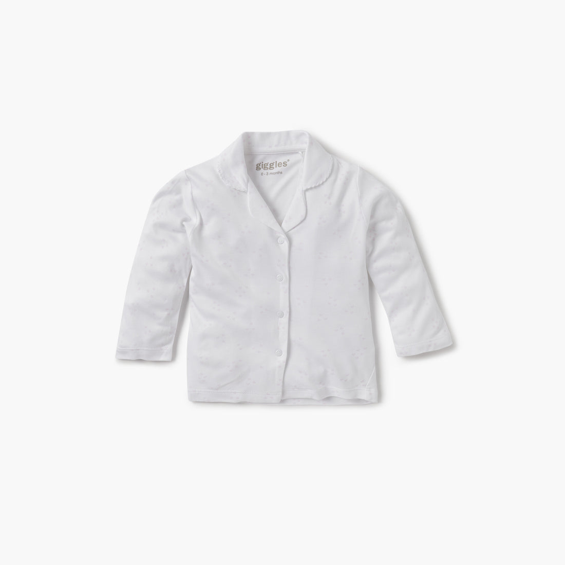 Giggles Solid Shirt and Pyjama Set