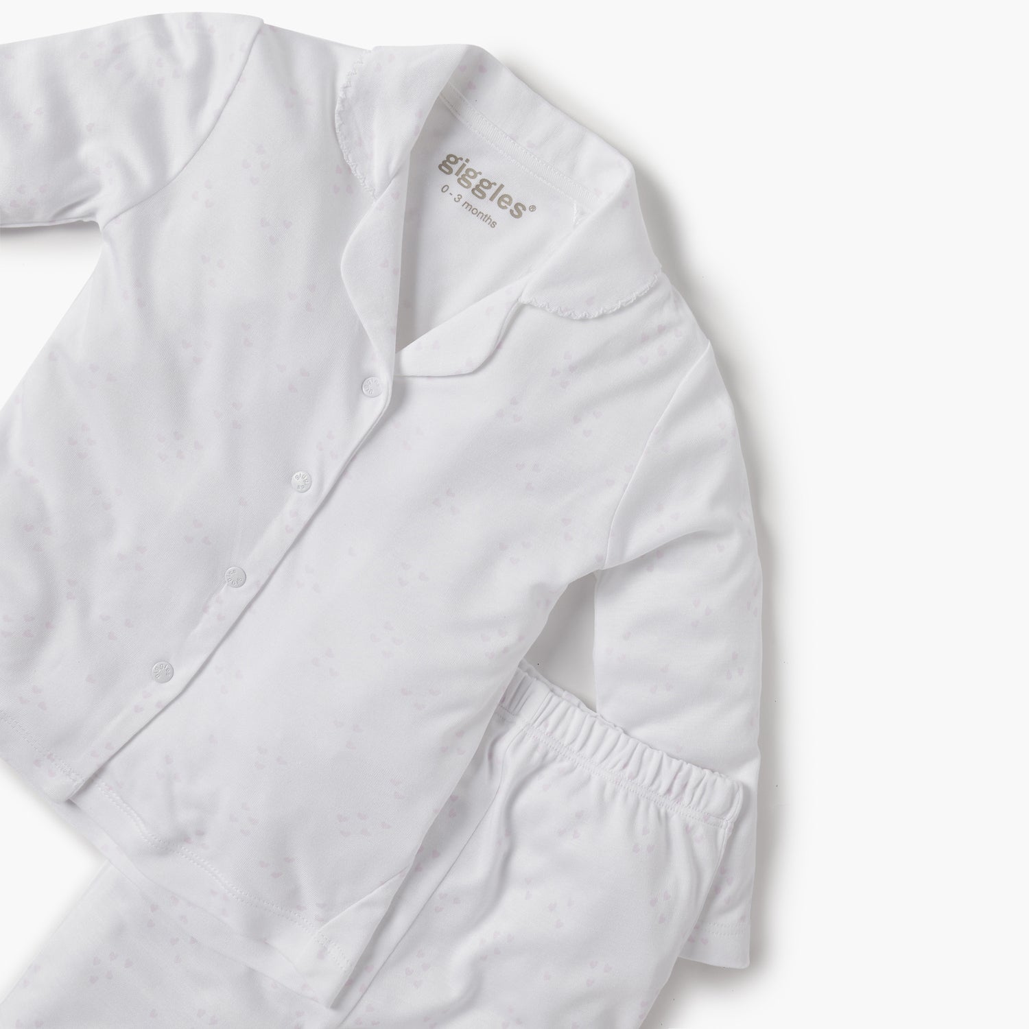 Giggles Solid Shirt and Pyjama Set