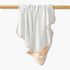 Giggles Receiving Blanket with Bow Applique - White / 0-6 mths