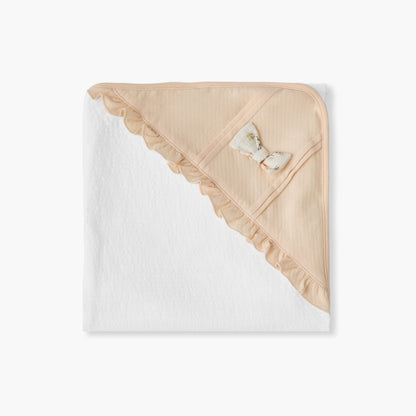 Giggles Receiving Blanket with Bow Applique