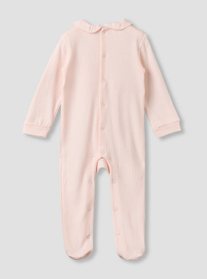 Giggles Cotton Round Neck Long Sleeves Sleepsuit with Snap Button Closure-baby-girls-clothing-nightwear-sleepsuits-image-2