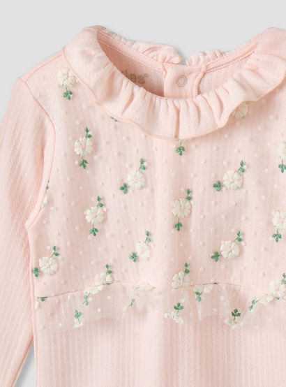 Giggles Cotton Round Neck Long Sleeves Sleepsuit with Snap Button Closure-baby-girls-clothing-nightwear-sleepsuits-image-3