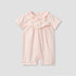 Giggles Round Neck Short Sleeves Romper with Snap Button Closure - Pink / 12-18 mths