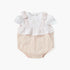 Giggles Panelled Bodysuit with Ruffles and Cap Sleeves - Multicolour / 12-18 mths