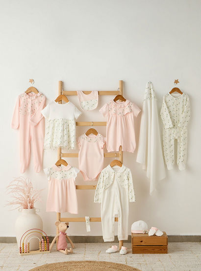 Giggles Round Neck Short Sleeves Knee Length A-line Dress with Floral Embroidery-baby-girls-clothing-dressesandjumpsuits-image-6
