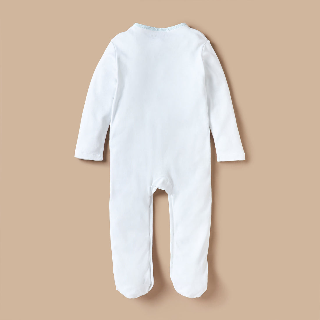 Giggles Textured Closed Feet Sleepsuit with Snap Button Closure