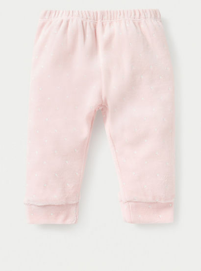 Juniors Teddy and Mouse Applique Long Sleeves Velour Sweatshirt and Pyjama Set-baby-girls-clothing-nightwear-pyjamasets-image-3