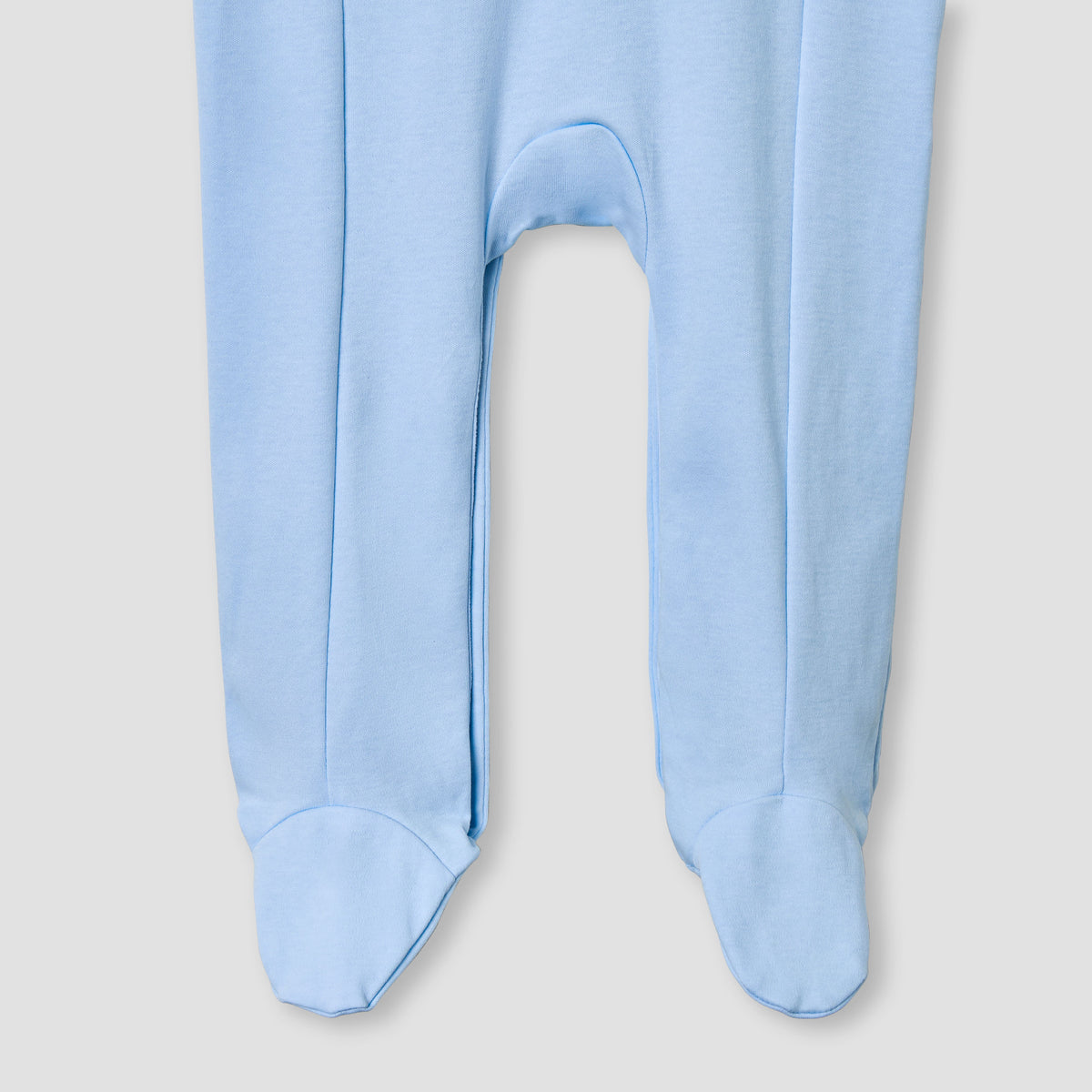 Giggles Bear Applique Collared Sleepsuit with Long Sleeves