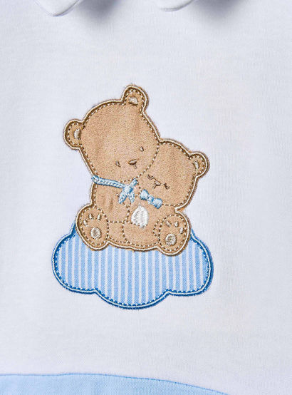 Giggles Bear Applique Collared Sleepsuit with Long Sleeves-baby-boys-clothing-nightwear-sleepsuits-image-6